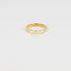 Goldener Ring - orange und grünes Epoxid - farbenfrohes Accessoire
