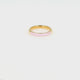 Gouden ring - half epoxy lila - 3mm breed - stijlvol ring