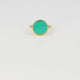 Goud ring met Malachite - unieke groene steen - Stainless steel