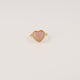 Gouden hartenring - Rose Quartz edelsteen - Innerlijke kracht