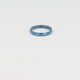 Ceramic ring dark blue - faceted cut - 3mm