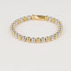 Elastisches Perlenarmband • 6 mm • Bicolor