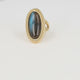 Bold ring with Labradorite