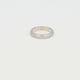 Silberner Stardust Schiebering - 4 mm breit - Funkelnd