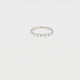 Minimalist silver ring - small white pearls