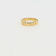 Gouden ring - ovaalvormige details - subtiele elegantie