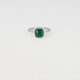 Zilveren Zegelring met Donker Green Agate Edelsteen
