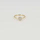 Gouden ring met zirkonia - Minimalistisch Stainless steel ontwerp