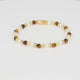 Elastic Beaded Bracelet with Various Precious Stones - Tiger's Eye, Citrine & Pearls