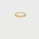 Woven gold stacking ring - easy to combine