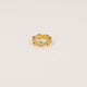 Gouden gevlochten open ring - Tijdloze stijl en elegantie