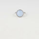 Zilveren ring - White Quartz edelsteen - hypoallergeen