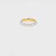 Gouden ring - blauw en lila epoxy - 3mm breed - trendy