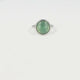 Silver ring - green Fluorite gemstone - self-confidence