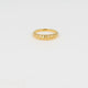 Braided gold ring - Wide stack ring - Refined pattern