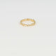 Gold ring - open heart pattern - hypoallergenic