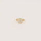 Golden ring with zirconia stones - My Bendel