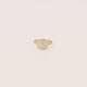 Gouden ring met zirkonia steentjes - My Bendel