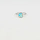 Silver ring - square Imperial Jasper gemstone