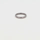 Ceramic ring 3mm - faceted cut - gray - hypoallergenic