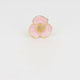 Goldener Blumenring - Rosa Epoxid - Verspielt und stilvoll