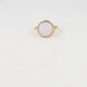 Gouden ring - White Quartz edelsteen - hypoallergeen