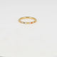 Gold-colored ring with colored zirconia - Stainless steel