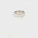 Silberfarbener Ring - stilvolle Rillen - zeitloser Charme