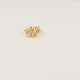 Gouden schakel ring - Brede chique dames ring - Stainless steel