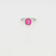Silver ring - Rose Stripe Agate - Confidence & calm