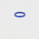 Ceramic ring - faceted cut - cobalt blue - 3mm