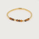 Bracelet with Faceted Gemstone Beads • Brown Agate