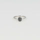 Zilveren ring met zwarte zirkonia - minimalistisch design