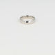 Facetgeschliffener silberner Ring - 5 mm breit - zeitgenössische Eleganz