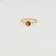Tiger Eye Ring with Beads - Gold-colored & Brown