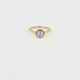 Silver ring - Large black pearl - Timeless beauty