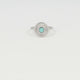 Silberner Ring mit Sonne - Amazonit