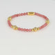Berry Quartz bracelet – Stainless Steel 14k Gold