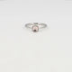 Zilveren Ring met Vierkante Glassteen • Roze