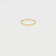 Feiner Stapelring Gold 1mm - Edelstahl mit dicker Beschichtung
