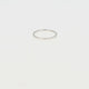 Feiner silberner Stapelring 1mm - hypoallergen Edelstahl