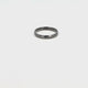 Ceramic ring black 3mm - faceted cut - hypoallergenic