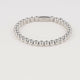 Elastisches Perlenarmband • 6 mm • Silber