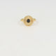 Goldener Ring mit Sonne - Onyx Edelstein - Innere Kraft
