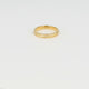 Goldener Ring mit Blattmuster - 3,5 mm - verfärbt sich nicht