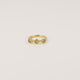 Gouden ring - drie Green Fluorite edelstenen