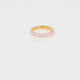 Goldener Ring - rosa und lila Epoxid - bunte Note