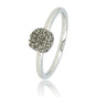 Ring zilver met groene zirkonia - minimalistisch Stainless steel - My Bendel