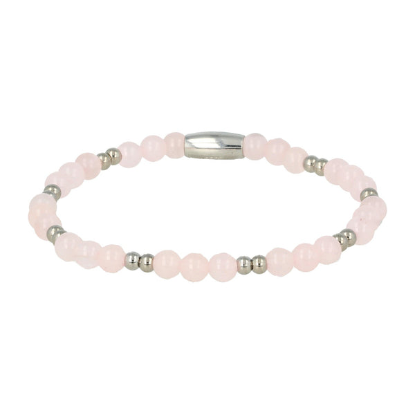 Rose Quartz Armband - Luxe stainless steel Design - My Bendel