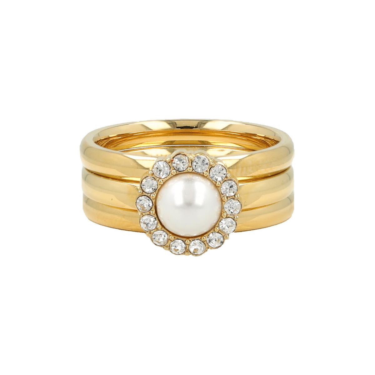 Goldene zeitlose Ringsets